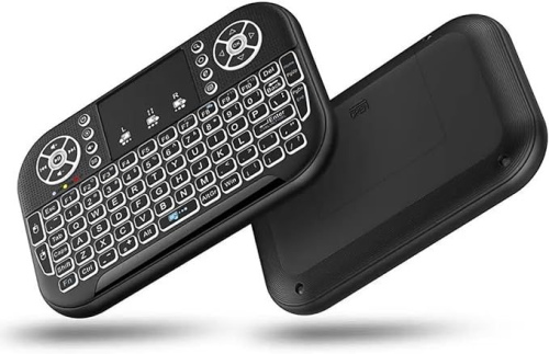 Mini Teclado Wireless Keyboard com Touchpad Com Led Usb Para Smart TV Sem Fio Recarregável